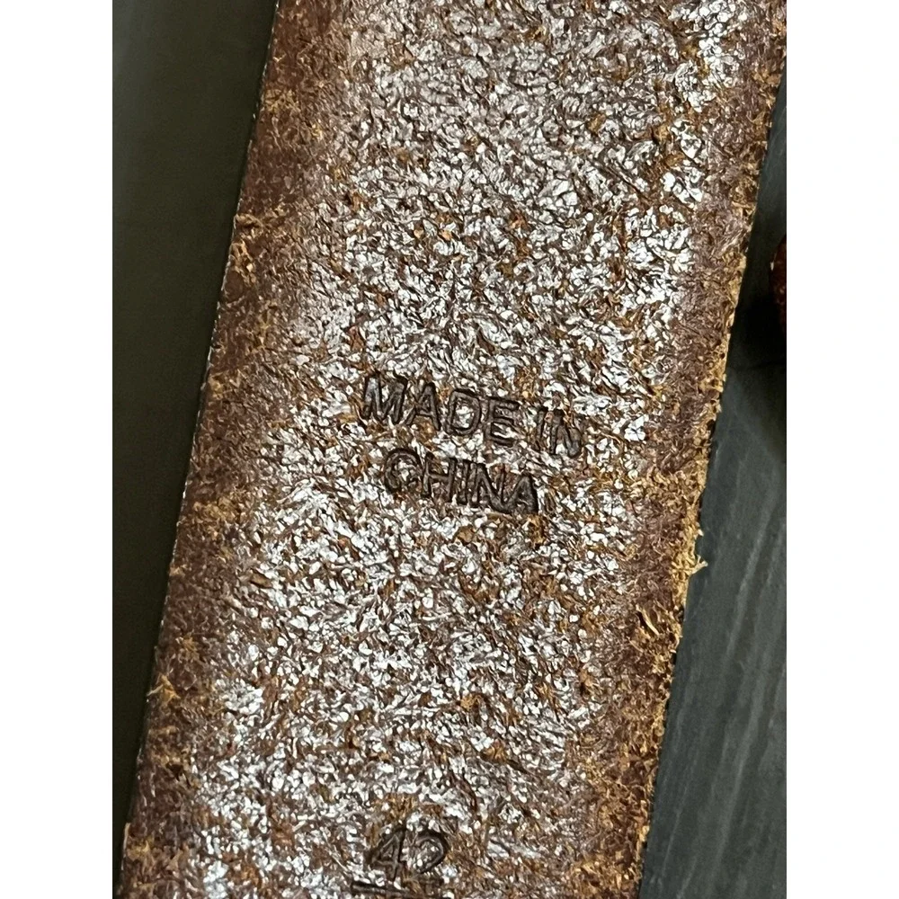 Polo Ralph‎ Lauren Belt Mens 42 105cm Brown Genuine Italian Leather
